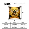 thumbnail image 5 of Honeybee Decorative Pillows Covers Set of 2 - Unique Patterns, 16x16, 18x18, 20x20 Inches - Throw Pillow Covers for Home Decor, Bedroom, Living Room for Various Occasions, 5 of 6