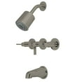 thumbnail image 2 of Kingston Brass KBX8138NDL Three Handle Tub & Shower Faucet, 2 of 2