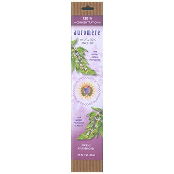 Auromere Ayurvedic Incense, Resin (Concentration)
