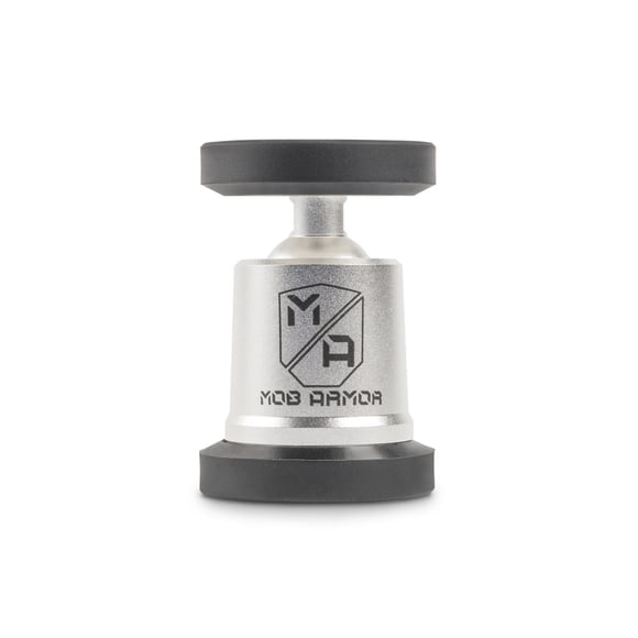 Mob Armor Cell Phone Mount MOBN-MX-SLVR MobNetic Maxx; 90 Pound Capacity Magnetic Mount; Silver; Billet Aluminum
