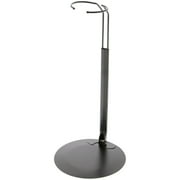 Plymor DSP-10B Black Adjustable Doll Stand, fits 16, 17, 18, 19, 20, 21, 22, 23, and 24 inch Dolls or Action Figures, Waist is 2.5" - 3.5" wide, 7" - 9" around, Pack of 2