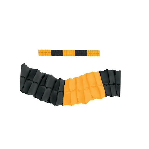 12 Pack Beistle Packaged Leaf Party Garland - black/golden-yellow