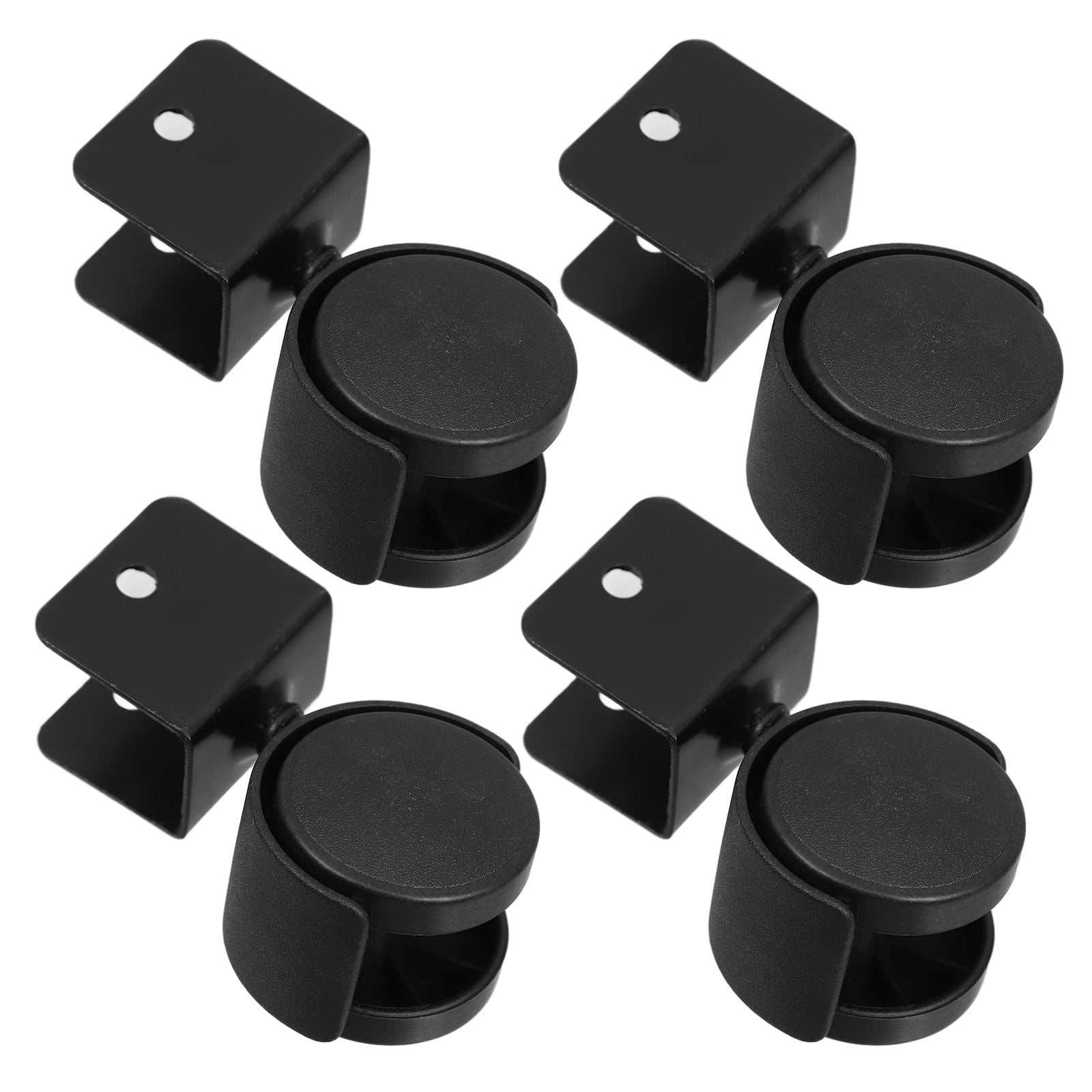 OUNONA 16 pcs U Clamp Bracket Caster Wheels Desk Caster Office Chair Universal Wheel Base Mini Caster Wheels Small Wheels For Furniture