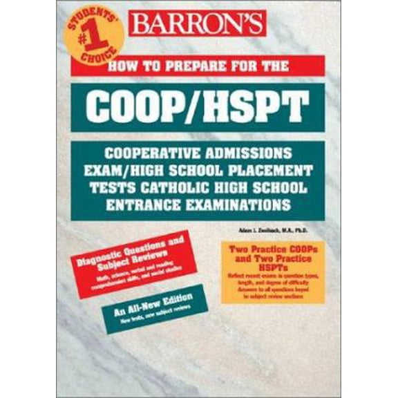 Pre-Owned Barron's How to Prepare for the Coop/Hspt (BARRON'S HOW TO PREPARE FOR CATHOLIC HIGH SCHOOL ENTRANCE EXAMINATIONS COOP/HSPT) Paperback