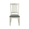 thumbnail image 4 of Nmkwnr Pack of 2 Dining Chair with Wood Frame, Fabric Upholstered Side Chairs for Dining Room, Living Room, White, 4 of 8