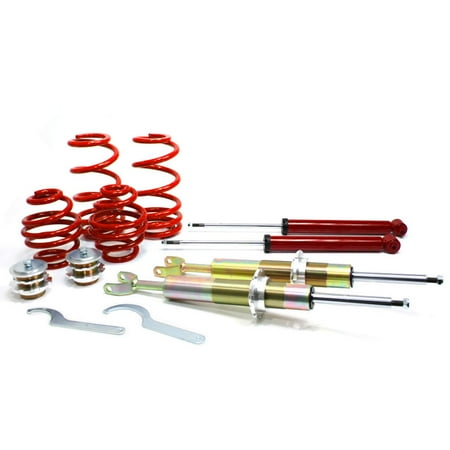 - RSK Street Coilover Kit - VW Passat B5 / B5.5 (FWD Models) - Red