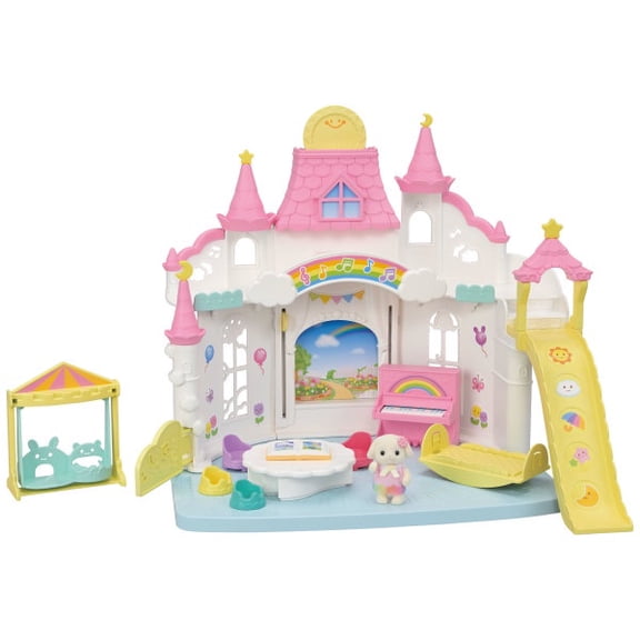 Calico Critters Sunny Castle Nursery, Dollhouse Playset with Figure and Accessories