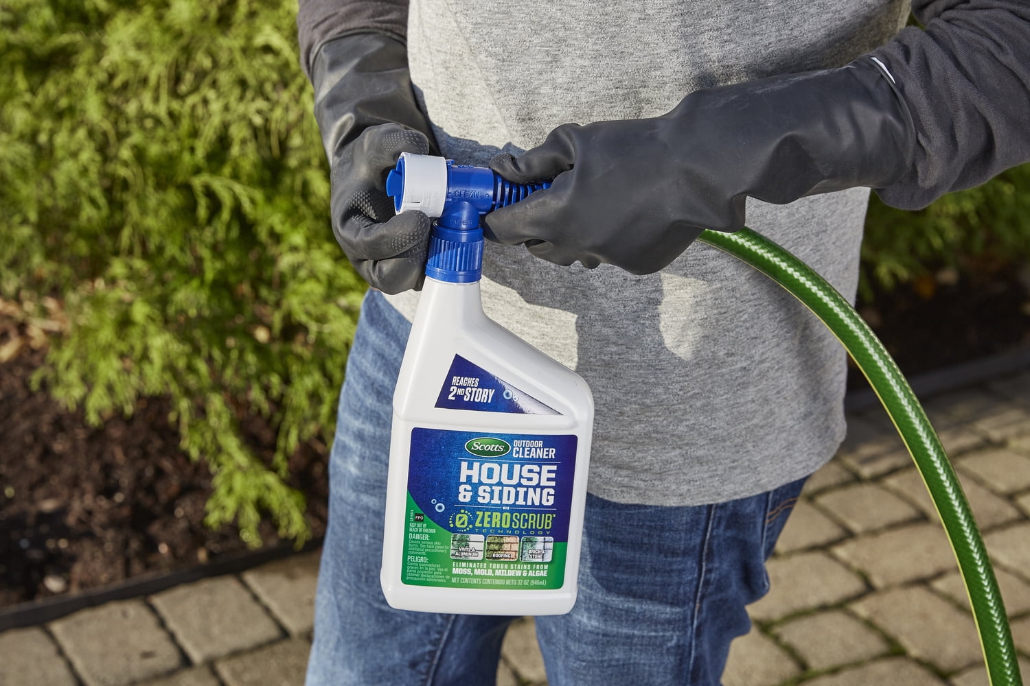 Scotts Outdoor Cleaner House and Siding with ZeroScrub Technology, Ready-to-Spray 32 oz