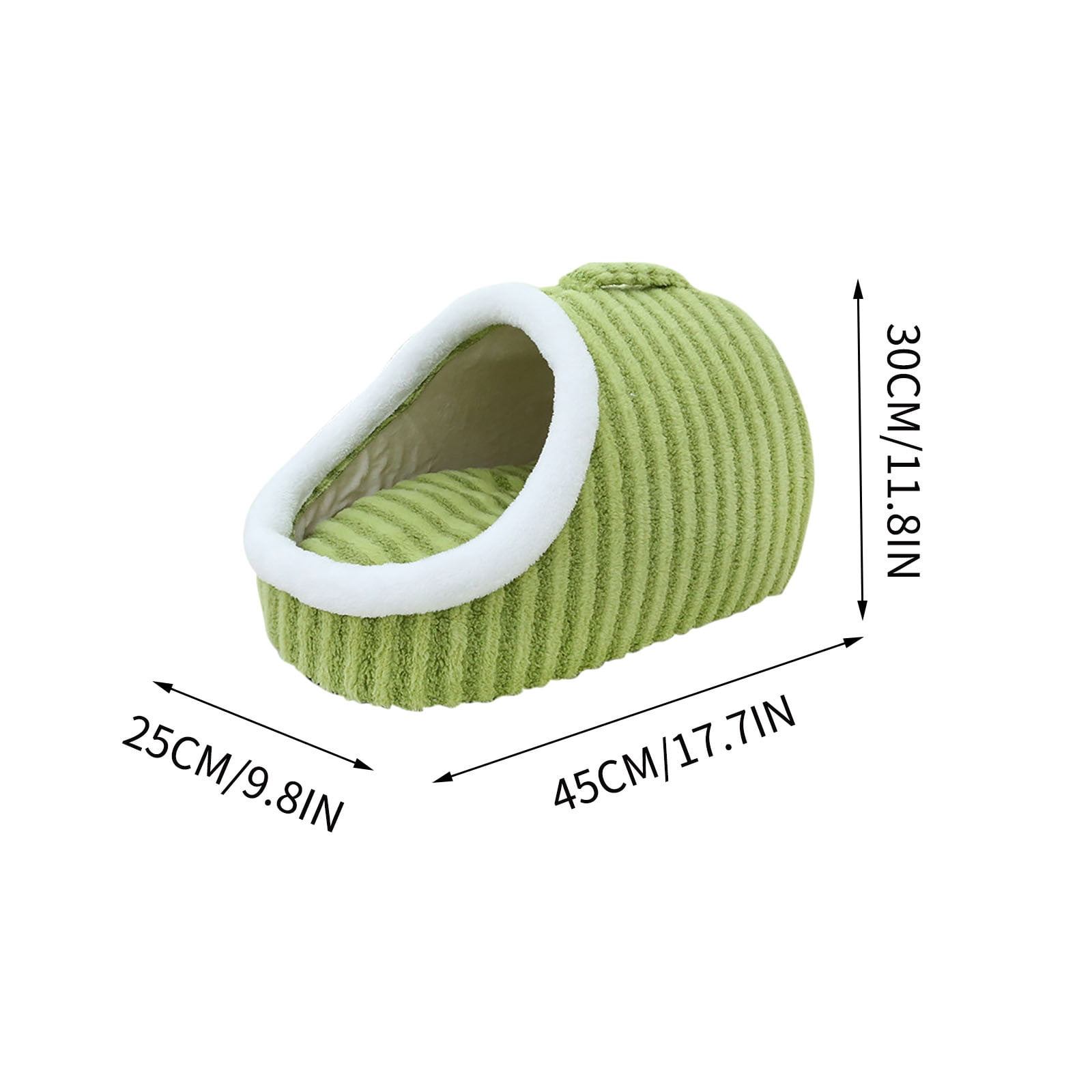 Thickened Pet Bed for Small Dogs and Cats, Warm Winter Dog Bed with Portable Handle, Soft Sponge Filling & Macaron Color Design, Durable Washable Pet Crate for Indoor Outdoor Use, Cozy Pet House