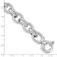 thumbnail image 3 of Auriga 925 Sterling Silver Rhodium Plated Polished Link Bracelet 7.25inch for Women, 3 of 5