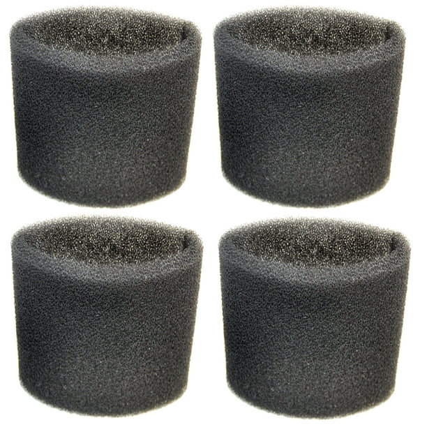 HQRP 4pack Foam Filter Sleeve for ShopVac 2E150, 2E200, 2010, 2010A