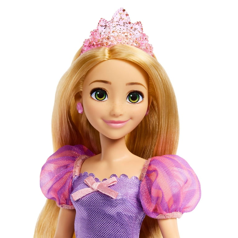 Disney Princess Enchanted Stories Rapunzel Fashion Doll with Sparkling Dress & Accessories, Posable