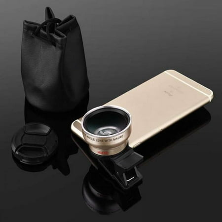 0.45X HD Camera Lens Wide Angle Macro w/ Clip For iPhone 8 7 6S Plus/Xiaomi/LG