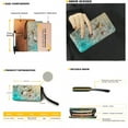 thumbnail image 5 of ZUXONGSY Seashell Starfish Print 2 Pieces Work Bag and Wallet for Women Lightweight Top Handles Shoulder Bag Work Bag Satchel Handbags with Credit Card Holder Wallet for Tours Hiking, 5 of 5