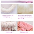 thumbnail image 3 of Fluffy Rabbit Ears Makeup Headband for Shower, Face Washing, Spa, Cosplay, and Parties, 3 of 5