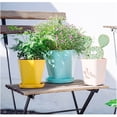 thumbnail image 4 of Maceta de jardinería Billuyoard Simple con bandeja decoración de flores Jardín y Patio Amarillo HA080231-04B, 4 of 6