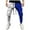 White, variant on safuny Men's Color Block Pants Skinny Cargo Pants Hip Hop Slim Joggers Trendy Sports Multi Pockets Pants Black L