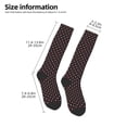 thumbnail image 5 of Bingfone Compression Socks For Women And Men Long Socks For Running Athletic Cycling Nurse-Red And White Polka Dots, 5 of 9