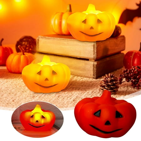 

SHIMELE Halloween Pumpkin Lantern Nightlight - Retro Tabletop Decoration for Family Bar KTV and Room Settings