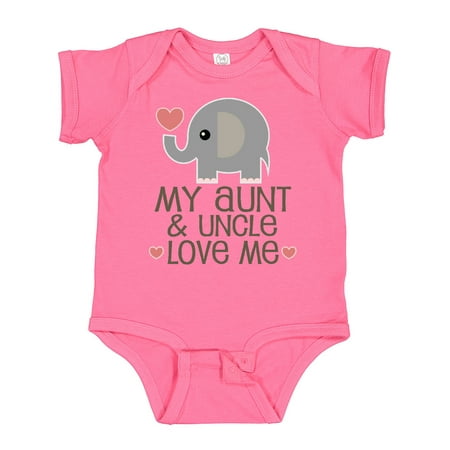 

Inktastic Aunt and Uncle Love Me Nephew Gift Baby Boy or Baby Girl Bodysuit