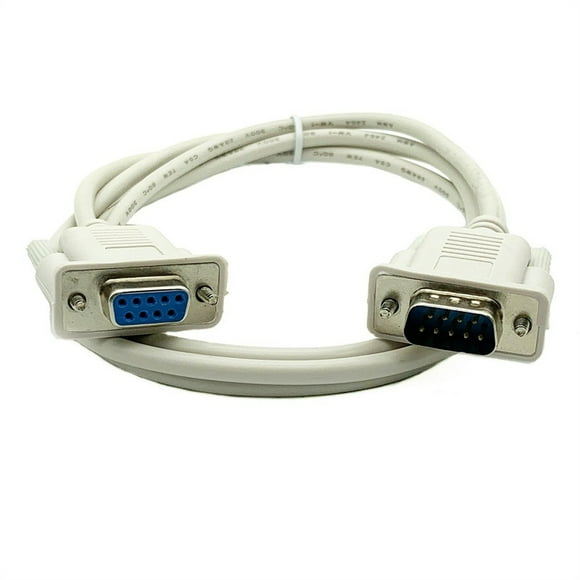 nipocaio DB9 pin serial port cable COM cable DB9 male to female RS232 extension cord direct line cross line 1.5m