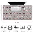 thumbnail image 5 of Long Mouse Pads for Desk,Animal Beagle Cute Dog Desk Mats on Top Of Desks, Desk Mouse Pad Extra Large with 3mm Non-Slip Base and Stitched Edge for Gaming,Office,Work,Home 47.3"x23.6", 5 of 6