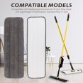 thumbnail image 4 of Replacement Mop Pads Fit for Rubbermaid Commercial 18" and 17" Mops - 10 Pack Wet & Dry Commercial Cleaning Reusable Refills Fit for Any Microfiber Flat Mop System 18" and 17" - Gray, 4 of 6