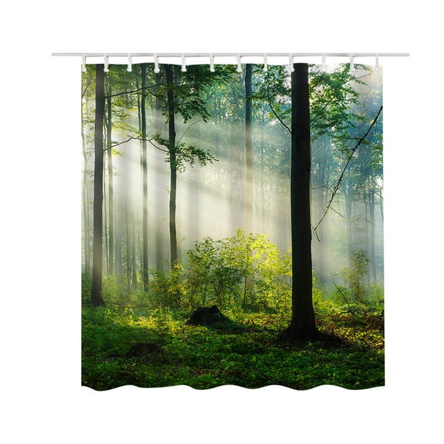 Pompotops Rideau de Douche Imprimé Polyester Imperméable et Anti-Moisissure Salle de Bain Imperméable et Anti-Moisissure Rideau de Séparation 150X180CM Liquidation