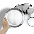 thumbnail image 3 of Greyghost CX Camping Stainless Steel Tableware Dinner Plate Food Container Holder Dish Round Tray Mess Plate Outdoor Cooking Accessories, 3 of 6