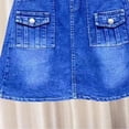 thumbnail image 5 of YHAJDS Girl Casual Skirts with Shorts Solid Color Denim Cargo Skort Active Summer Age 2-9, 5 of 5