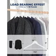 thumbnail image 4 of ACSTEP Wooden Hangers 10 Pack, Sturdy Coat Hangers for Closet, Quality Non Slip Hangers, Premium Heavy Duty Hangers, Durable Coat Hanger, Pants Hanger, Suit Hangers, with 360° Rotating Hook, White, 4 of 9