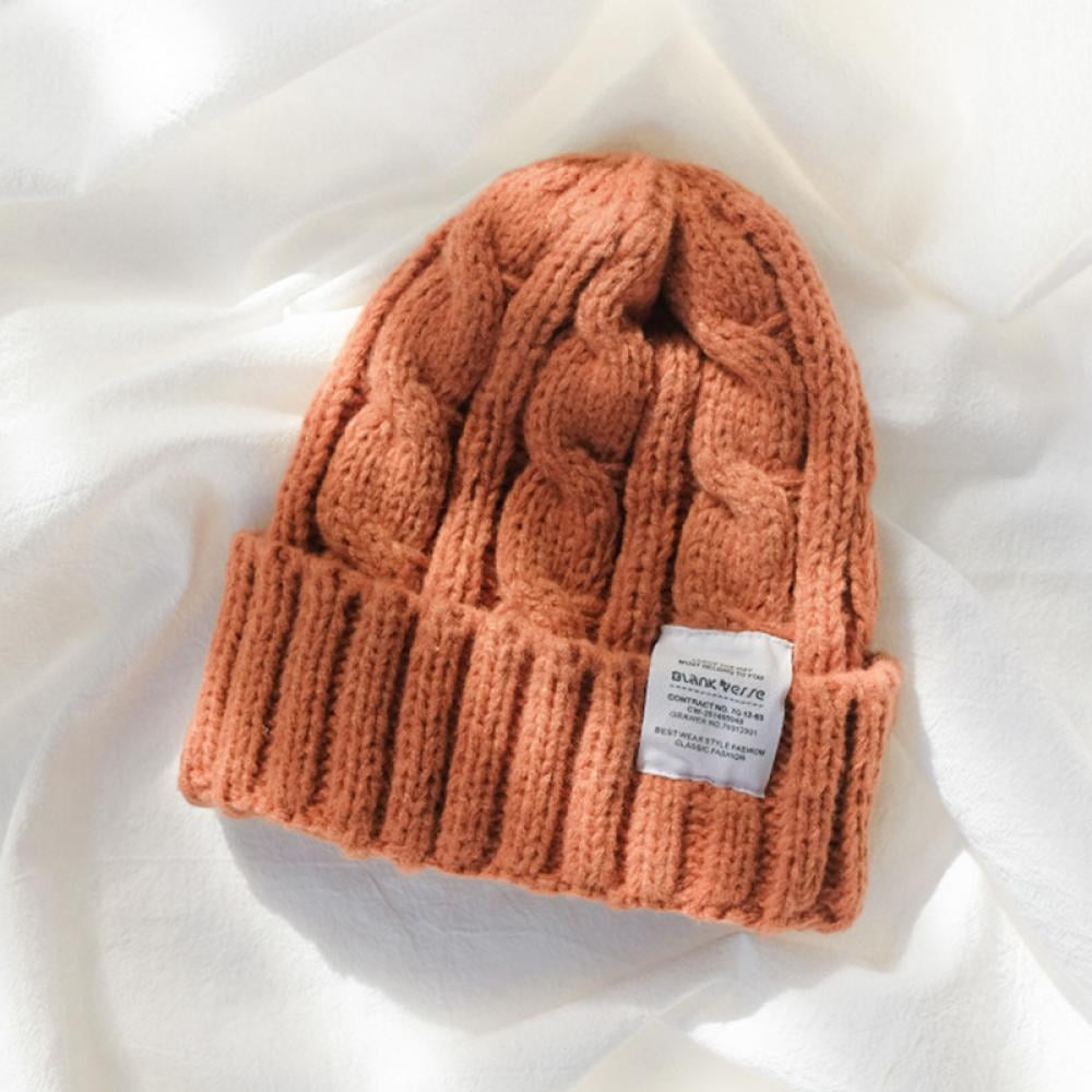 Mens Winter Ribbed Beanie Hat Womens 