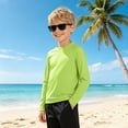 thumbnail image 2 of WXFAZCVU Boys Swim Shirt Long Sleeve Bathing Suits Lightweight Sun Outdoor Beach Swimwear Size 11-12 Years, 2 of 5