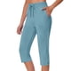 thumbnail image 1 of TaTaai Women Stretch Solid Capri Yoga Pants with Side Pockets Sports Joggers Ladies Fitness Daily Lounge Wear Soft Breathable No Fading Stylish Comfortable Bottoms Gift, 1 of 8