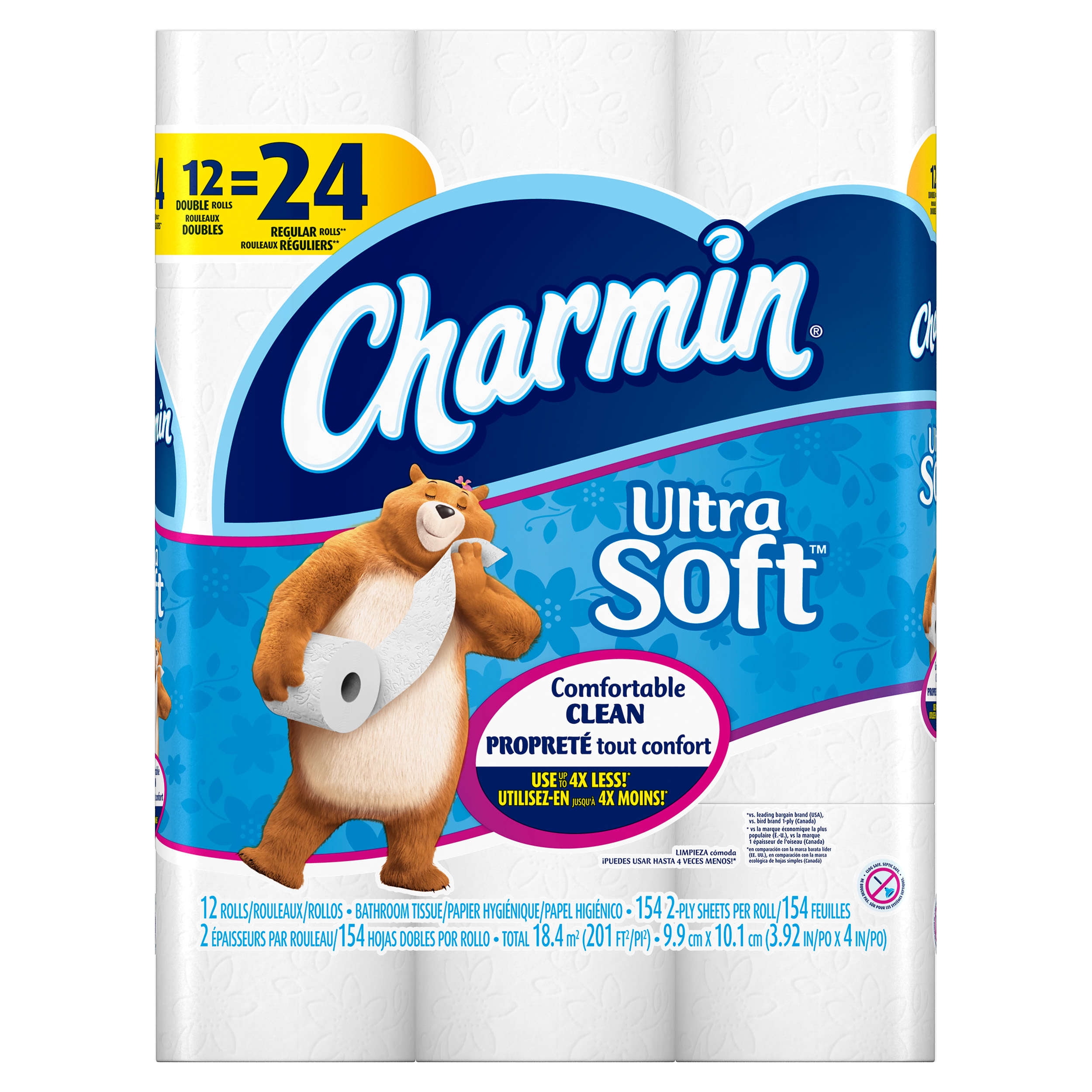 Charmin Ultra Soft Bathroom Tissue Double Rolls - 12 CT - Walmart.com Charmin Ultra Soft Bathroom Tissue Double Rolls - 12 CT - Walmart.com