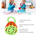 thumbnail image 3 of Handled Cage Bell Babies Children Oval Rattle Orff Plastic Kids Music Percussion Instrument Toy For Child Baby Brain Game, 3 of 8
