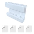 thumbnail image 3 of Soporte para pajitas, fácil de instalar, organizador para pajitas montado en la puerta del gabinete, pajita para beber Blanco, 3 of 9