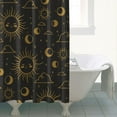 thumbnail image 4 of Gothic Shower Curtain Set - Dark Celestial Moon & Star Print, Mystical Cosmic Bath Decor, Waterproof Polyester 72"Wx72"L, Goth Aesthetic Gift, 4 of 5