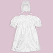Precious Blessings Girl's Exquisite Christening Gown With Bonnet