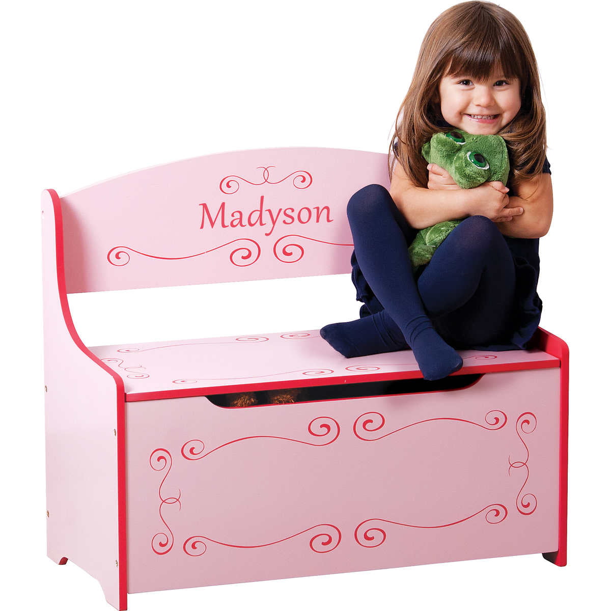 girl toy boxes personalized