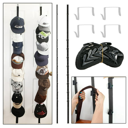 EEEKit 2-pack Over the Door Purse Clip Hanger Hat Rack Storage Organizer Holders Hook