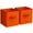 Orange, variant on Sorbus 11" Foldable Fabric Storage Cube Bin, Purple (2 pack)