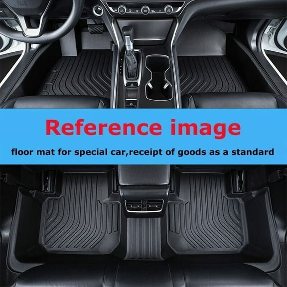 Escape Floor Mats Liners Compatible with 2015 2016--2019 Ford Escape，All Weather Protection Waterproof Durable Anti-Slip Odorless Custom-fit TPO Floor Liner Carpet Front ＆ Rear Row Set