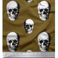thumbnail image 1 of Soimoi Poly Georgette Fabric Horror Skull Halloween Printed Craft Fabric by The Yard 42 Inch Wide, 1 of 1