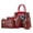 Brown & Red, variant on Handbag for Women, GMYLE Crazy Horse Pattern PU Leather Shoulder Crossbody Tote Bucket Bag Fashion Large Capacity, Gift for Mother Wife Girlfriend (Gray)