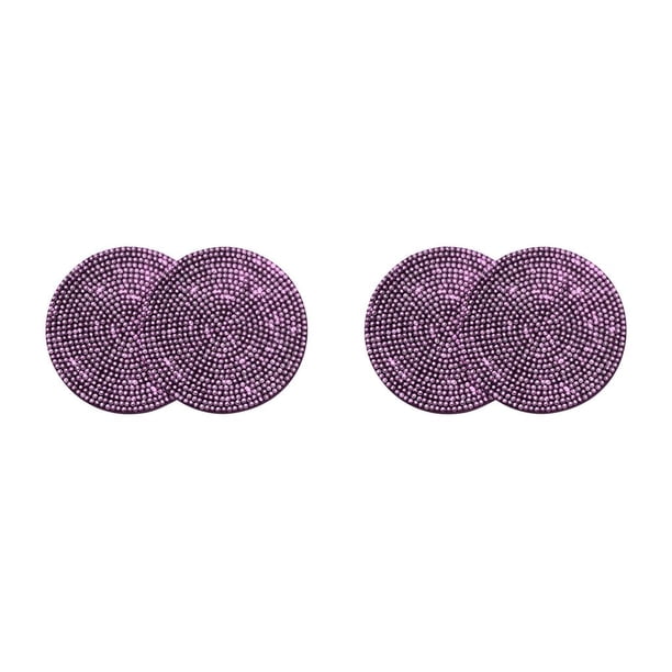 Riwesomey Portavasos universal para coche, alfombrillas aislantes térmicas para Interior de camión, almohadilla antideslizante con diamantes de Type5 NO5 Riwesomey CBP295113
