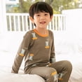 thumbnail image 2 of Conjuntos de ropa de dinosaurio para niños, ropa de dormir para niños, Pijamas de Navidad, Pijamas de algodón para bebés, Otoño e Invierno, 2 of 4