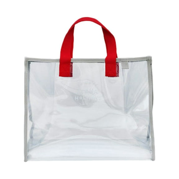 Summer Aloha Holidays Hand Carrying Swimming Bag Portable Clothing Storage Bag Fashion Transparent Beach Bag Travel Tote Bag