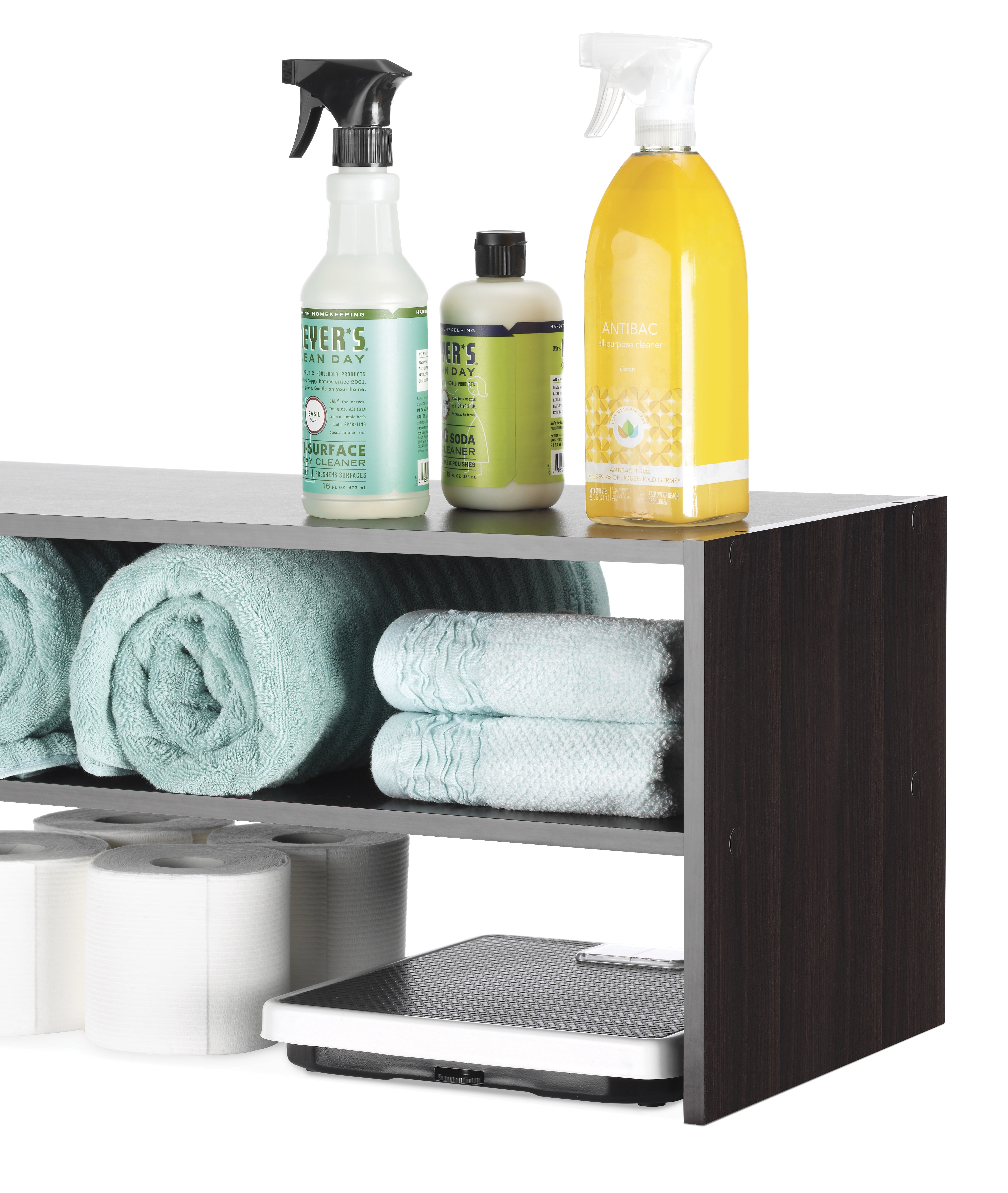 Whitmor Stackable 31" Extra Wide 2 Tiers, 9-Pair of Shoes Closet Storage Organizer, Espresso