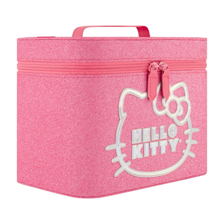 Hello Kitty Large Cosmetic Travel Case Organizer, Portable Makeup